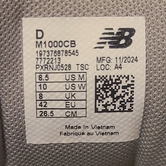 New Balance 1000 Mens Size 8.5 Lifestyle Sneakers Sea Salt Astro Dust M1000CB - Picture 12 of 12